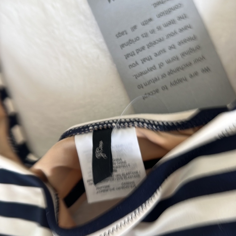 J crew striped swim top - Picture 2 of 5
